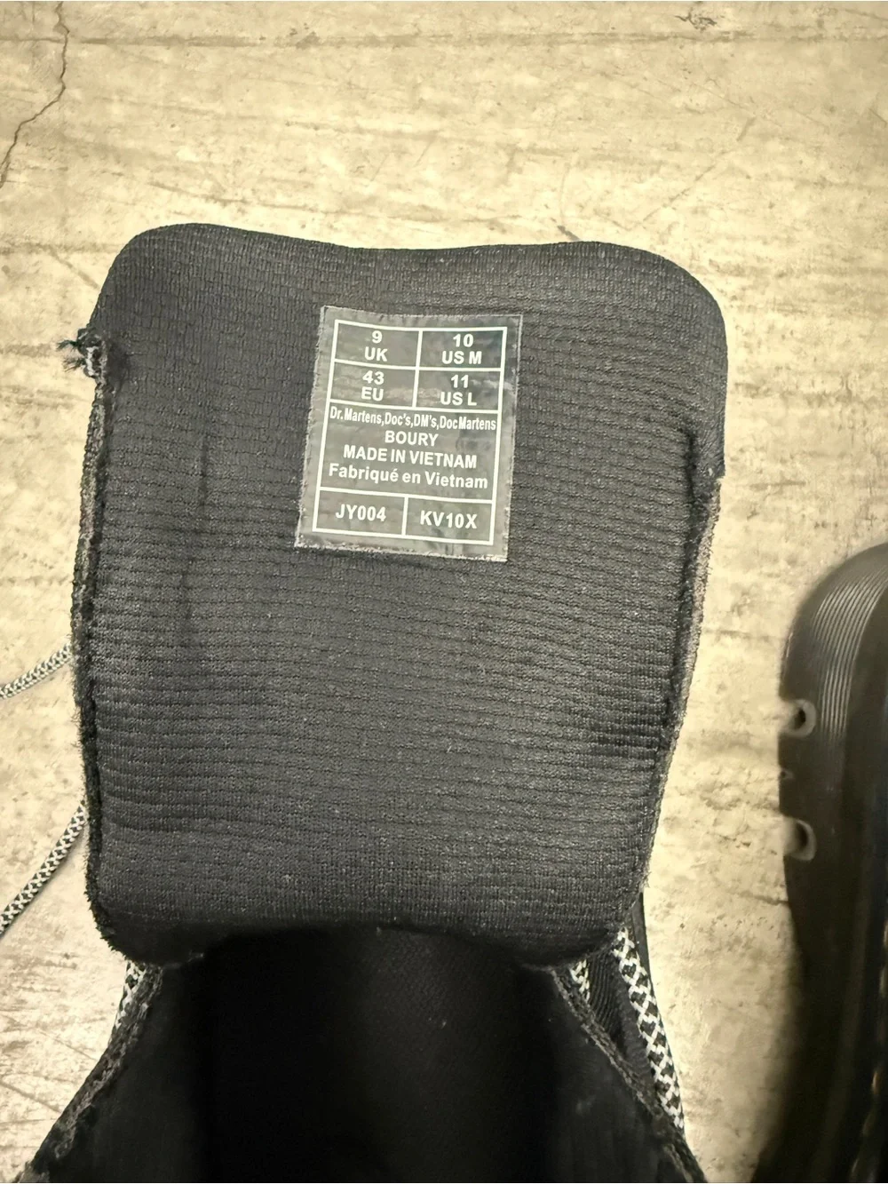 Dr Martens Boury Utility Tactical Boots-All Black. Size: Men 10/Women 11/EU 43